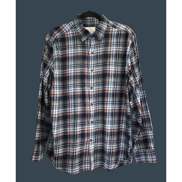 ST JOHN'S BAY- MENS BUTTON DOWN LONG SLEEVE COTTON SHIRT SIZE LARGE - Picture 1 of 6